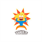 Hysteria Vector Illustration