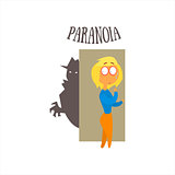 Paranoia Vector Illustration