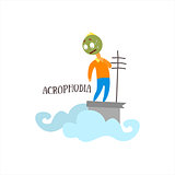 Acrophobia Vector Illustration