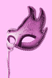Pink Carnival Venetian mask