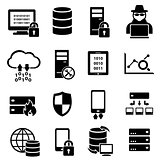 Computer, technology, data icons