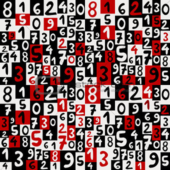 Background with numbers