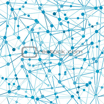 Blue abstract network 