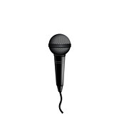 Microphone on a white background