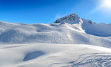 Zugspitze Ski Resort in Bavarian Alps, Germany