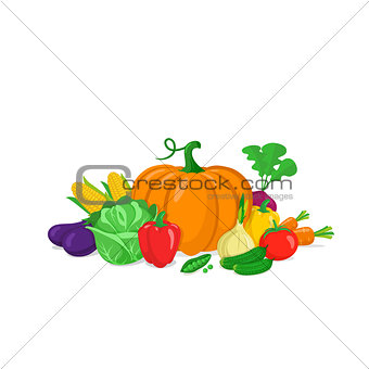 Colorful vegetables composition.