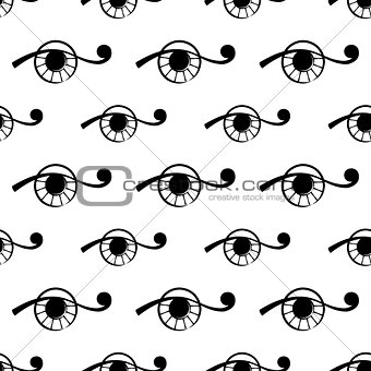 seamless pattern with  abstract eye. vector