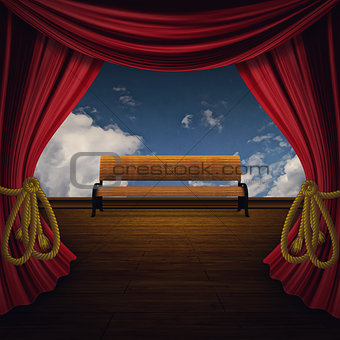 Stage with Bench