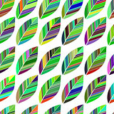 leaves seamless colored