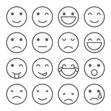 Emoji faces simple icons