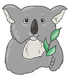 Koala icon art.