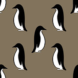 penguin background, vector