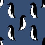 penguin background, vector