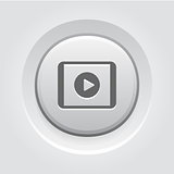 Media Play on Tablet Icon