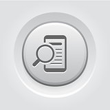 Mobile Phone with Magnifying Glass Search Icon