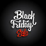 Black Friday Sale. Vector banner template.
