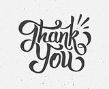Thank You hand drawn lettering