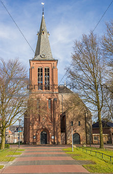 Reformed church in the center of Veendam