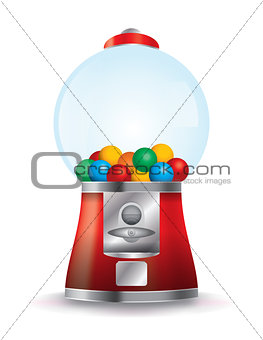 Bubble Gum Machine Illustration
