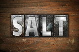Salt Concept Metal Letterpress Type