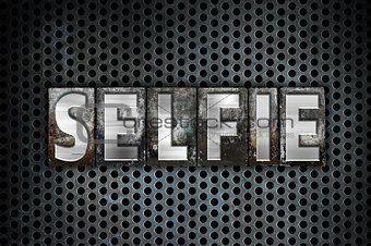 Selfie Concept Metal Letterpress Type