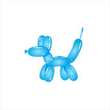 Classic Blue Balloon Dog