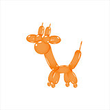 Orange Balloon Giraffe
