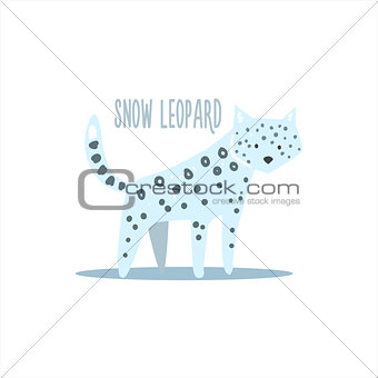 Snow Leopard Vector Illustration