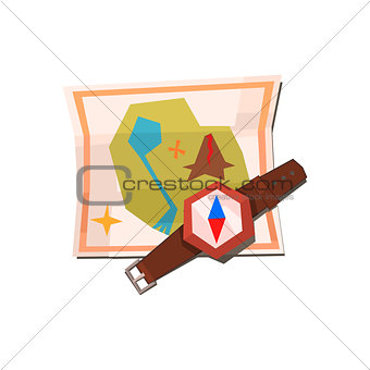 Camping Map And Compass