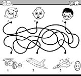 maze activity for coloring
