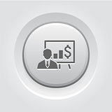 Business Training Icon. Online Learning