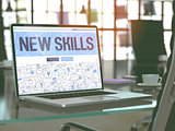 New Skills - Concept on Laptop Screen.