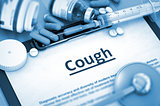 Cough Diagnosis. Medical Concept. 3D.