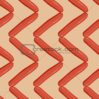 sausage colorful seamless background