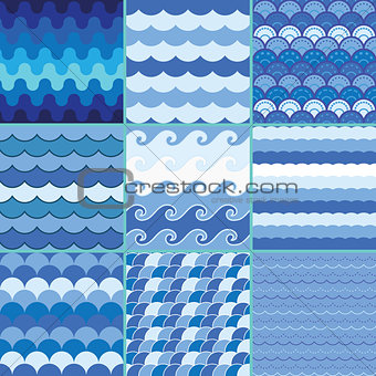sea waves pattern, summer pattern