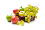 Apples and grapes arrangement