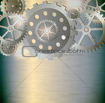 Abstract metallic industrial background