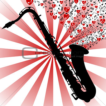 Saxophone-love music