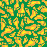 Seamless pattern of footprints 01
