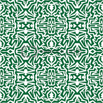 seamless wallpaper. Motley African repetitive pattern. Green pri