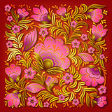 abstract summer floral ornament