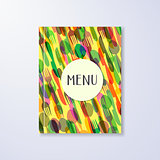 Restaurant menu brochure design