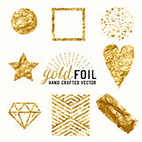 Vector Gold Foil Effect Set