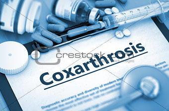 Coxarthrosis Diagnosis. Medical Concept. 