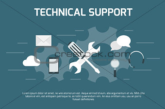 Technical support concept