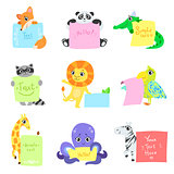 Animals With Messages To Fill Set