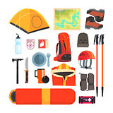 Mountain Camping Equipment Set