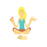 Girl In Lotus Position