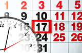 calendar and clock