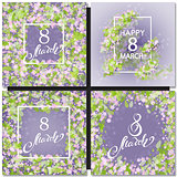 Abstract Purple Floral Greeting card